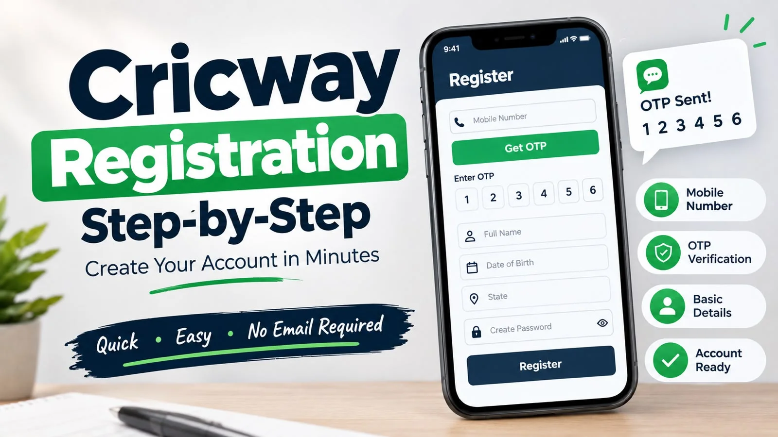 Cricway Registration